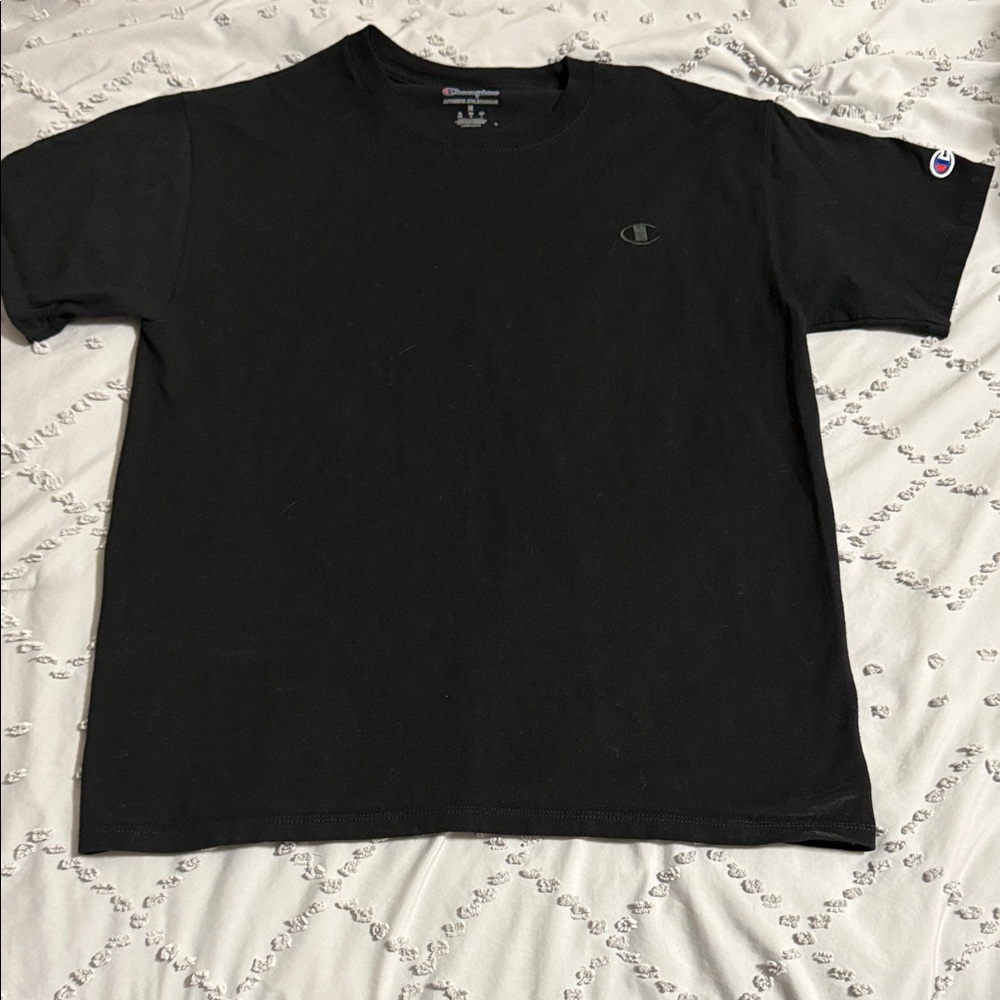 Champion Men's Short Sleeve Black Tee